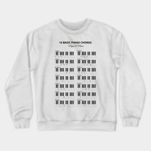 Piano Basic Chords Minor and Major Crewneck Sweatshirt